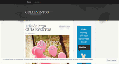 Desktop Screenshot of guiaeventos.wordpress.com