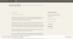 Desktop Screenshot of elainejallen.wordpress.com