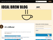 Tablet Screenshot of idealbrewblog.wordpress.com