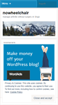 Mobile Screenshot of nowheelchair.wordpress.com