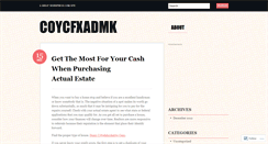 Desktop Screenshot of coycfxadmk.wordpress.com