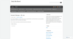 Desktop Screenshot of dailybitsbrand.wordpress.com