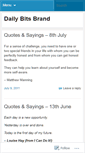 Mobile Screenshot of dailybitsbrand.wordpress.com