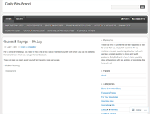 Tablet Screenshot of dailybitsbrand.wordpress.com