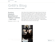 Tablet Screenshot of gr69.wordpress.com