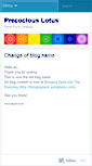 Mobile Screenshot of 3precocious3lotus3.wordpress.com