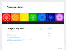 Tablet Screenshot of 3precocious3lotus3.wordpress.com