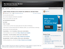 Tablet Screenshot of myinternetincomereview.wordpress.com