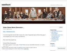 Tablet Screenshot of eaedison.wordpress.com