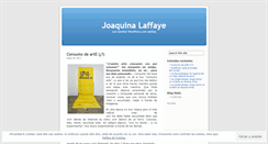 Desktop Screenshot of joaquinamarialaffayenm.wordpress.com