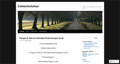 Desktop Screenshot of catatankuliahqu.wordpress.com