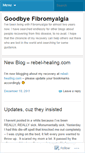 Mobile Screenshot of goodbyefibromyalgia.wordpress.com