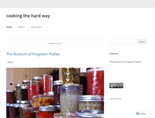 Tablet Screenshot of cookingthehardway.wordpress.com
