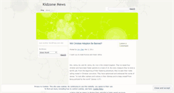 Desktop Screenshot of kidzonenews.wordpress.com