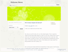 Tablet Screenshot of kidzonenews.wordpress.com