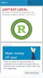 Mobile Screenshot of justeatlocal.wordpress.com