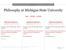 Tablet Screenshot of msuphilosophy.wordpress.com