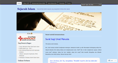 Desktop Screenshot of islamsejarah.wordpress.com