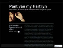 Tablet Screenshot of pantvanmyhartlyn.wordpress.com