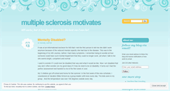 Desktop Screenshot of multiplesclerosismotivates.wordpress.com