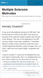 Mobile Screenshot of multiplesclerosismotivates.wordpress.com