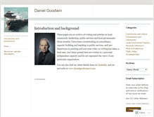 Tablet Screenshot of danieljgoodwin.wordpress.com