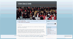 Desktop Screenshot of itneverrainsinseattle.wordpress.com