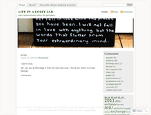 Tablet Screenshot of lifeinalollyjar.wordpress.com