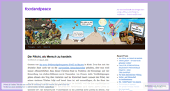 Desktop Screenshot of foodandpeace.wordpress.com