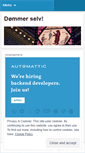 Mobile Screenshot of dommerselv.wordpress.com