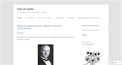 Desktop Screenshot of clairetlipide.wordpress.com