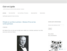 Tablet Screenshot of clairetlipide.wordpress.com