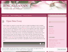 Tablet Screenshot of jencallanan.wordpress.com