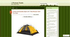 Desktop Screenshot of 1persontents.wordpress.com
