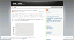 Desktop Screenshot of gossetsstudent.wordpress.com
