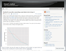 Tablet Screenshot of gossetsstudent.wordpress.com