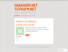 Tablet Screenshot of hakkarimnet.wordpress.com