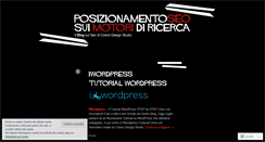 Desktop Screenshot of posizionamentoseo.wordpress.com