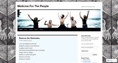 Desktop Screenshot of medicineforthepeople.wordpress.com