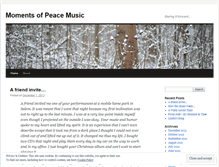 Tablet Screenshot of momentsofpeacemusic.wordpress.com