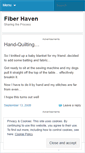 Mobile Screenshot of fiberhaven.wordpress.com