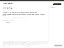 Tablet Screenshot of fiberhaven.wordpress.com