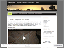 Tablet Screenshot of melissacharlie.wordpress.com
