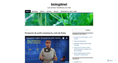 Desktop Screenshot of biologi4net.wordpress.com