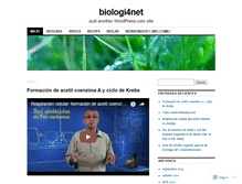 Tablet Screenshot of biologi4net.wordpress.com