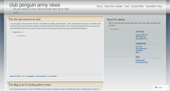 Desktop Screenshot of clubpenguinarmynews.wordpress.com