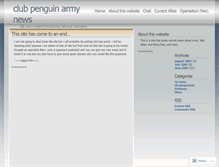 Tablet Screenshot of clubpenguinarmynews.wordpress.com