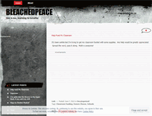 Tablet Screenshot of bleachedpeace.wordpress.com