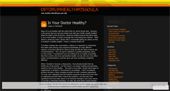 Desktop Screenshot of optimumhealthmissoula.wordpress.com