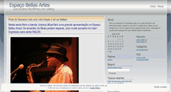 Desktop Screenshot of espacobellasartes.wordpress.com